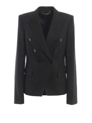 STELLA McCARTNEY: giacche blazer - Giacca doppiopetto con logo jacquard