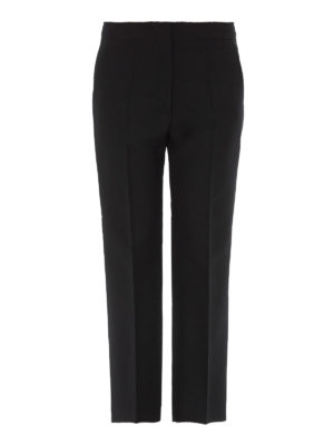 STELLA McCARTNEY: pantaloni casual - Pantaloni crop misto lana Carlie
