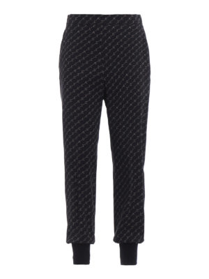 STELLA McCARTNEY: pantaloni casual - Pantaloni pull on con monogramma Stella