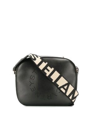 STELLA McCARTNEY: borse a tracolla - Borsetta in simil pelle con logo perforato