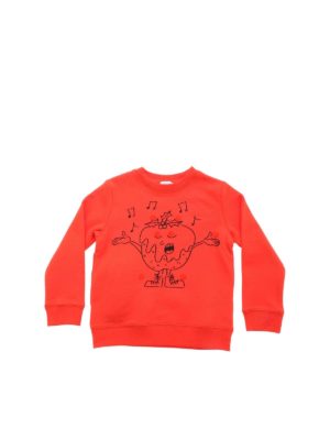 Stella McCartney Kids: Sweatshirts & Sweaters - Christmas insert sweatshirt in red