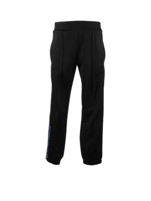 Stella McCartney Kids: trousers - Sport Long Fleece pants in black