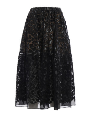 STELLA McCARTNEY: gonne al ginocchio  e longuette - Gonna midi Animalier Leopard