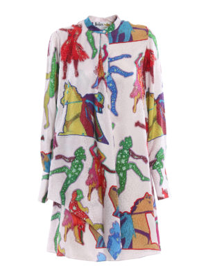 STELLA McCARTNEY: abiti corti - Abito chemisier Lenora in seta