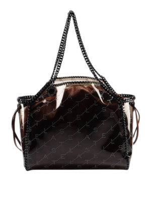 STELLA McCARTNEY: borse a spalla - Borsa a spalla Falabella con logo all over