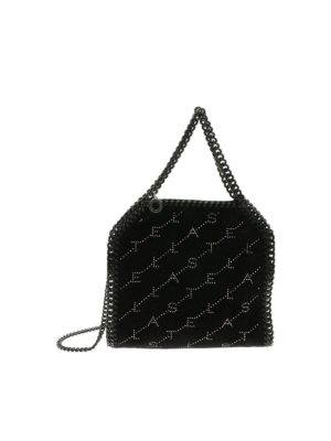 STELLA McCARTNEY: shoulder bags - Falabella Mini bag with black velvet effect
