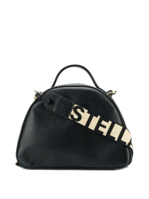 STELLA McCARTNEY: shoulder bags - Perforated logo faux leather shoulder bag