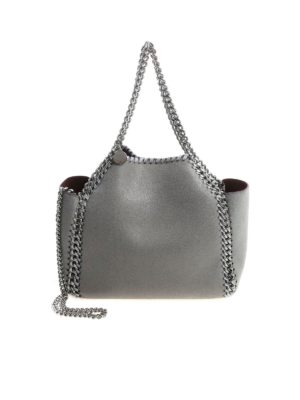 STELLA McCARTNEY: shoulder bags - Reversible grey mini tote bag