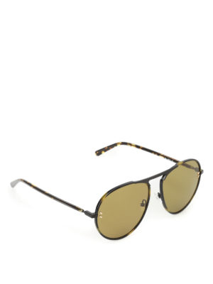 Stella Mccartney: sunglasses - Dark green lenses havana sunglasses