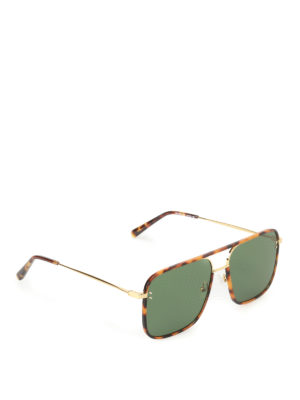 Stella Mccartney: sunglasses - Gold-tone and tortoise sunglasses