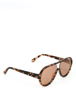 STELLA McCARTNEY: occhiali da sole - Occhiali da sole in bio-acetato havana