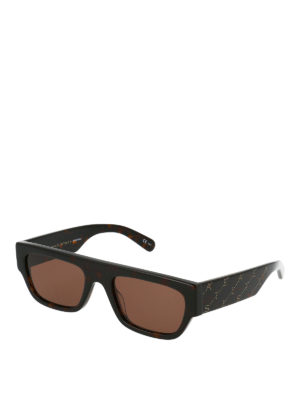 STELLA McCARTNEY: sunglasses - Monogram print acetate sunglasses