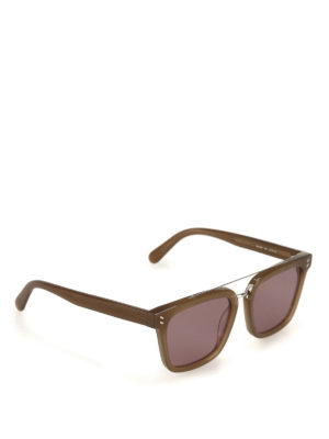 STELLA McCARTNEY: occhiali da sole - Occhiali da sole squadrati fango