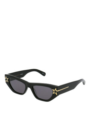 STELLA McCARTNEY: sunglasses - Star detail black acetate sunglasses
