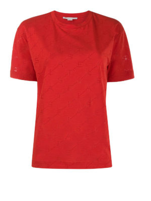 STELLA McCARTNEY: t-shirts - Dévoré monogram T-shirt