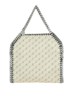 STELLA McCARTNEY: totes bags - Falabella Mini light beige tote bag