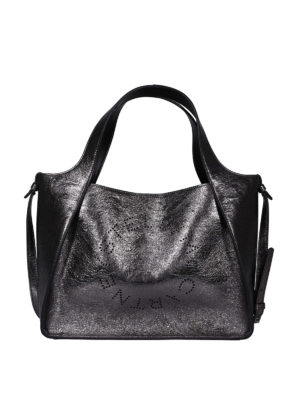STELLA McCARTNEY: totes bags - Wrinkled effect faux leather tote