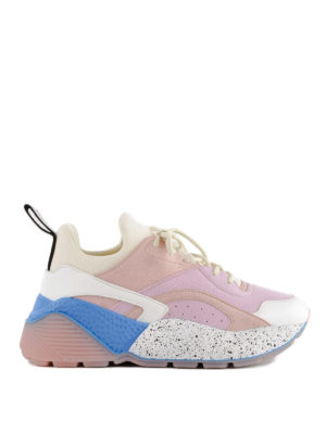 STELLA McCARTNEY: sneakers - Sneaker Eclypse con design patchwork rosa