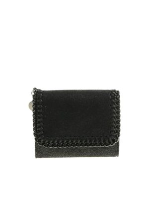 STELLA McCARTNEY: wallets & purses - Black shaggy deer wallet