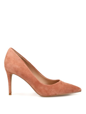 Steve Madden: scarpe décolleté - Décolleté Lillie in camoscio rosa chiaro