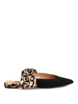 Steve Madden: ballerine - Sabot Emika in suede con fiocco animalier