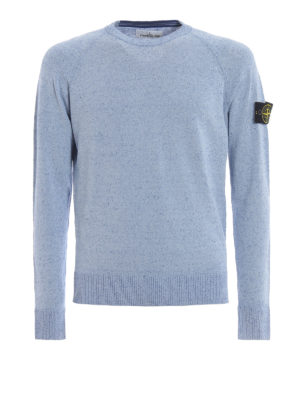STONE ISLAND: maglia collo rotondo - Girocollo in lino e nylon melange
