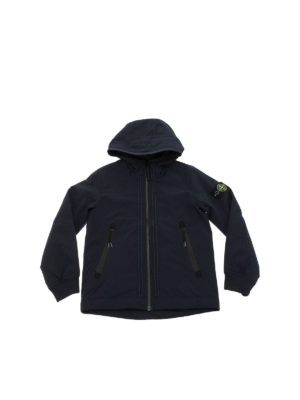 Stone Island Junior: casual jackets - Blue padded jacket in Primaloft