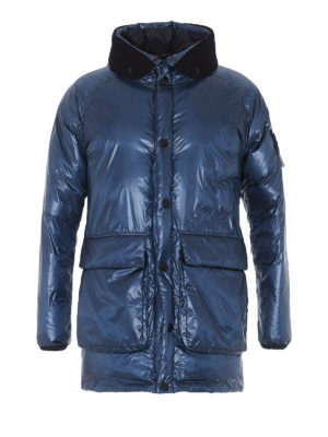 STONE ISLAND: cappotti imbottiti - Piumino Pertex Quantum Y Down blu
