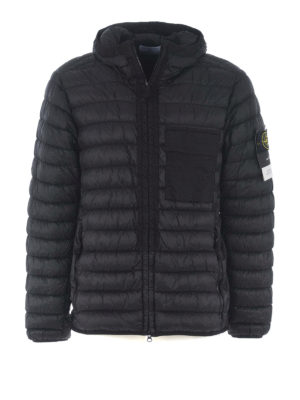 STONE ISLAND: giacche imbottite - Piumino Garment Dyed Micro Yarn Down nero