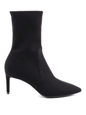 Stuart Weitzman: ankle boots - Black stretch gabardine bootie