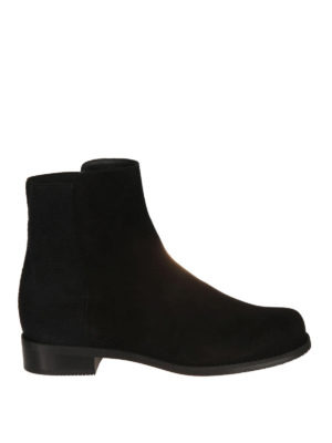 Stuart Weitzman: tronchetti - Stivaletti neri Easy On in camoscio