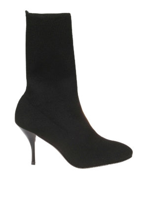 Stuart Weitzman: tronchetti - Stivaletti Violetta in tessuto stretch