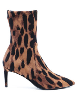 Stuart Weitzman: ankle boots - Wren 75 Leo print ankle boots