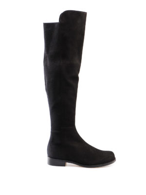 Stuart Weitzman: stivali - Stivali 5050 in camoscio