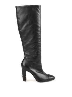 Stuart Weitzman: stivali - Stivali neri Carter in pelle