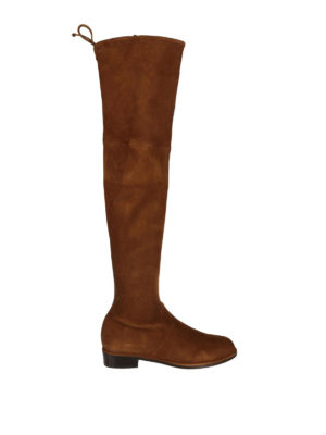 Stuart Weitzman: stivali - Stivali Lowland in camoscio stretch