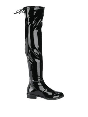 Stuart Weitzman: boots - Lowland vinyl over the knee boots