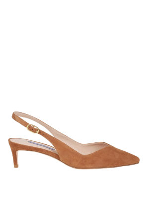 Stuart Weitzman: scarpe décolleté - Slingback Edith in camoscio