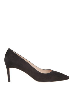 Stuart Weitzman: scarpe décolleté - Décolleté Leigh in pelle opaca