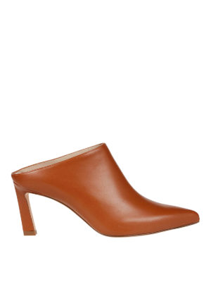 Stuart Weitzman: sabot - Sabot Mira 75 in pelle