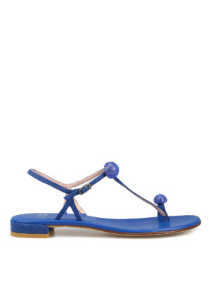 Stuart Weitzman: sandali - Sandali Balsoffire con cristalli