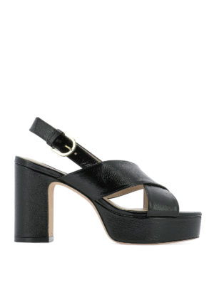 Stuart Weitzman: sandali - Sandali Jerry in pelle lucida martellata