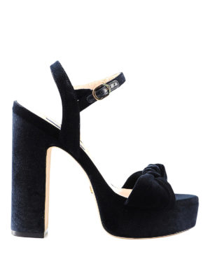 Stuart Weitzman: sandali - Sandali Mirri 140 in velluto