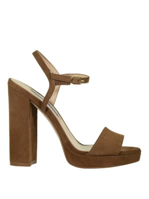 Stuart Weitzman: sandals - Sunray suede sandals
