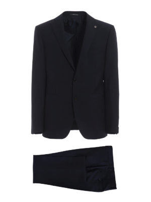 TAGLIATORE: completi da cerimonia - Abito in misto lana e mohair blu scuro