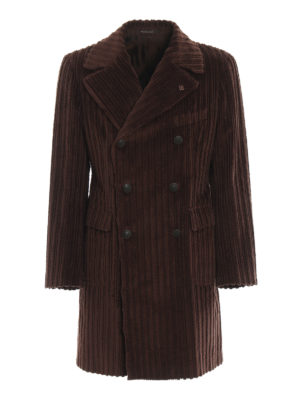 TAGLIATORE: cappotti corti - Cappotto in ciniglia con effetto a costine