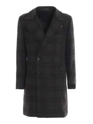 TAGLIATORE: cappotti corti - Cappotto doppiopetto in lana e cotone