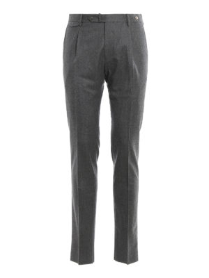 TAGLIATORE: Tailored & Formal trousers - Wool trousers with darts