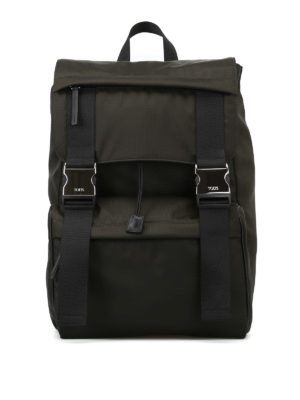 TOD'S: zaini - Zaino in tessuto tecnico verde militare