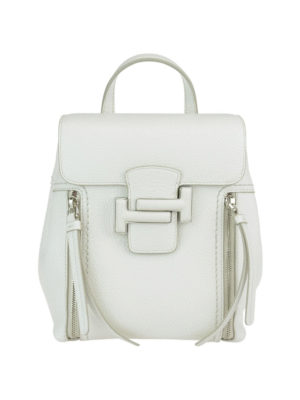 TOD'S: zaini - Zainetto Double T bianco